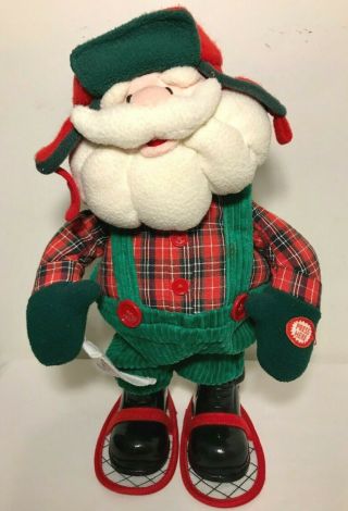 Avon Santa Claus Snow - Shoes Plush Animated Sings " Shout " Christmas Holiday 2004