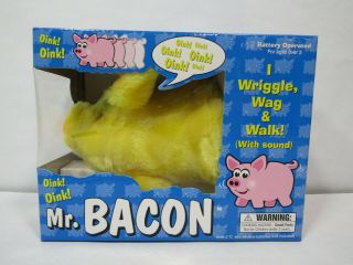 Westminster Mr.  Bacon Battery Operated Pig W/ Box 1998 Color Yellow
