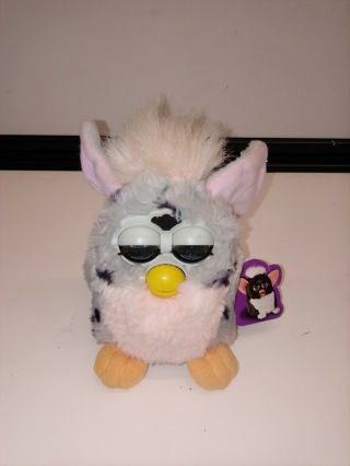 1998 Furby Pink And Grey With Spots Model 70 - 800 Tiger Electronics With Tag