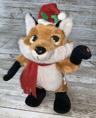 Video Gemmy What Does The Fox Say Singing Dancing Animated Plush Christmas Fox