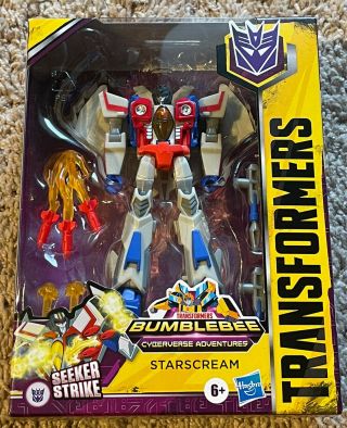 Transformers Bumblebee Cyberverse Adventures Starscream Action Figure Toy Nib