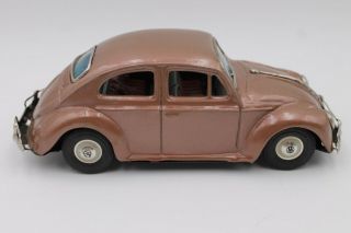Rare Vintage 1960s Bandai Volkswagen Friction Tin Litho Toy VW Beetle Car 3