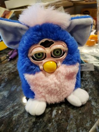 1999 Tiger Furby Baby Model 70 - 940 Blue And Pink Euc Needs To Wakeup