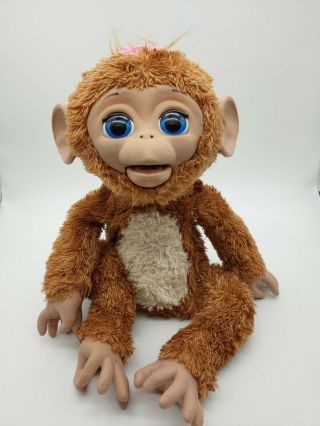 Fur Real Friends 17” Cuddles My Giggly Monkey Hasbro Interactive. ,