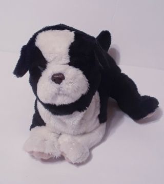 Hasbro Tiger Furreal Friends Newborn Puppy Black White Bulldog 2003 7 "