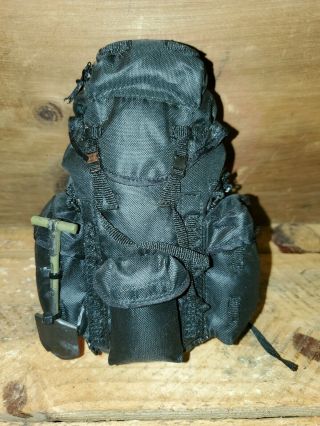 Large Black Nylon Backpack Pockets Shovel Accessory For 12 " Action Figure1:6 Scl