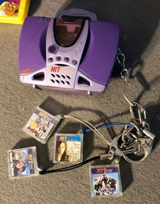 Vintage 2002 Tiger Electronics Hit Clips Miniature Music Player W/ 4 Songs