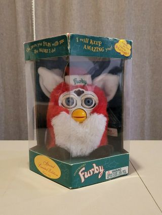 Furby Red & White Special Limited Edition Christmas Santa Holiday Series 1999