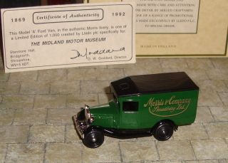 Lledo - Promo - Model A Ford Van - Midland Motor Museum Morris & Company Ltd Editn