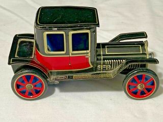 Vintage Cragstan Friction Tin Litho Car Made In Japan