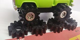 4 Black Schaper Stomper Rock Crusher Truck Tires (handmade)