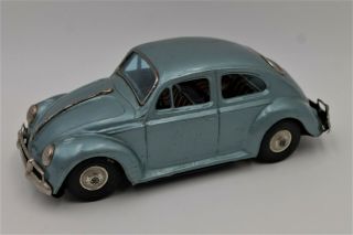Rare Vintage 1960s Bandai Volkswagen Beetle Friction Tin Litho Toy Vw