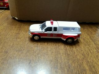 Racing Champions 99 1999 Ford F - 350 Pickup Truck Dually Dallas Texas Fire Rescue