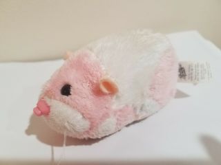ZHUZHU Pets Pink & White Jilly Hamster Interactive Electronic Plush 9.  23 3