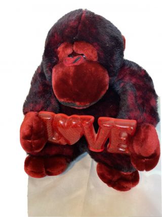 Stuffed Gorilla Sings Frank Sinatra Love Dan Dee Plush Valentine Lights Up