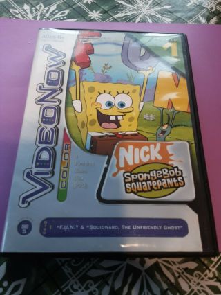 Videonow Color.  Spongebob Squarepants.  Nickelodeon.  Tiger Electronics.  1 Disc.