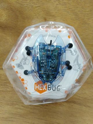 Clear Blue Hexbug Beetle Robotic Creature