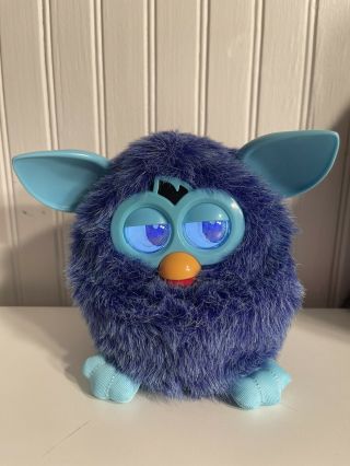 2012 Hasbro Furby Talking Interactive Pet Toy Teal Blue & Purple