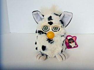 Furby Black With White Spots And Green Eyes 1998 - Not.