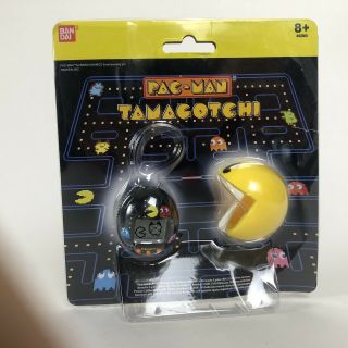 Pac Man Tamagotchi 1.  5 Inch Virtual Pet Toy Yellow Open Box Needs Battery