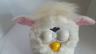 Furby 70 - 800 Series 1 Tiger Snowball Electronic Toy - White.