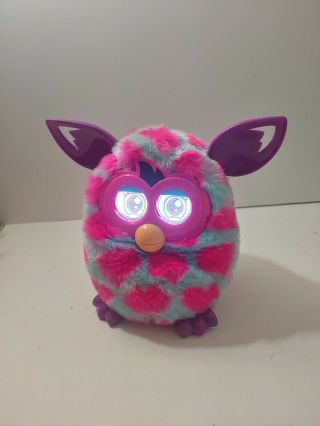 Furby Boom With Blue & Pink Hearts 2012 Hasbro Electronic Toys Collectable