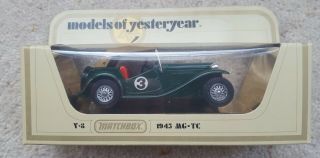 Matchbox Models Of Yesteryear 1:35 Scale 1945 Mg - Tc - Racing Green - Y - 8