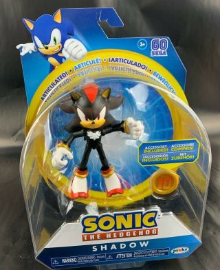 Sonic The Hedgehog Shadow With Ring Jakks 11 Points Of Articulation