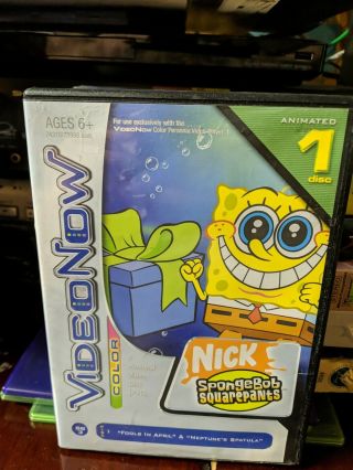 Videonow Color.  Spongebob Squarepants.  Nickelodeon.  Tiger Electronics.  1 Disc.