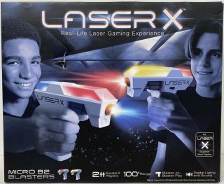 Laser X Real Life Laser Gaming Experience | 2 Blasters | Sound And Lights | Read