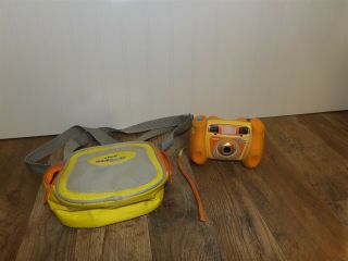 Vtech 0773 Kidizoom Kids Digital Camera Orange With Vtech Carry Shoulder Bag