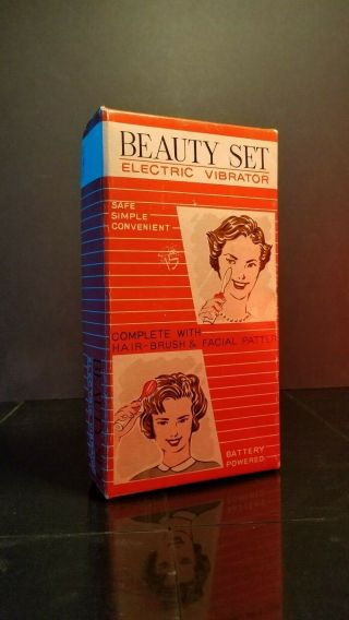 Tk Brand Electric Vibrator Beauty Set Vintage Made In Japan Battery Operated