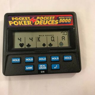 Radica Pocket Poker & Deuces Royal Flush 5000 Electronic Handheld Game 1314 3