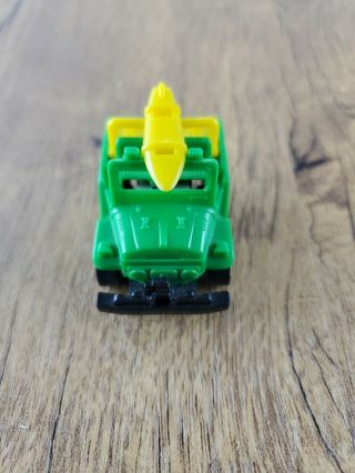 Vintage 1981 Takara Penny Racers Green & Yellow Toy Jeep With Surfboard