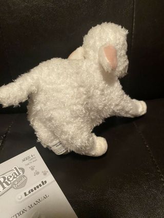 Hasbro Fur Real Baby Lamb Sheep Newborn Plush Toy 2006 Moves Baa 6 