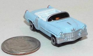 Small Micro Machine Plastic Cadillac Eldorado Convertible In Light Blue