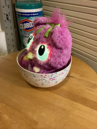 Hatchimals HatchiBabies Cheetree Pink with Egg shell Lights Up Fast Ship 3