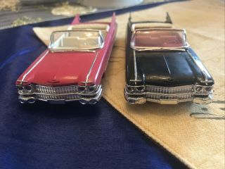 1959 Cadillac 1:43 Eldorado Die - Cast Vitesse 59 Caddy Red & Black Convertibles