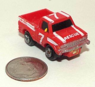 Small Micro Machine Datsun Fire Pickup Truck In Red