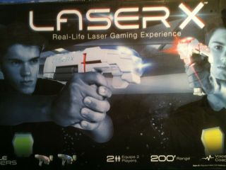 Laser X Two Players Laser Tag Gaming Set Double Blasters Batteries