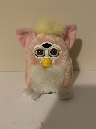 1999 Tiger Electronics Furby Baby Furby Pink,  Yellow,  White