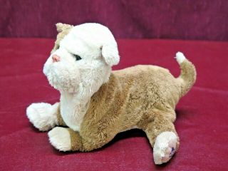 2003 Hasbro Furreal Friends 7 " Newborn Baby Puppy Dog Tan & White