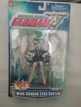 Deluxe Mobile Suit Wing Gundam Zero Custom - Bandai 4.  5 " Action Figure