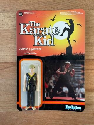 Funko Reaction The Karate Kid Johnny Lawrence 3 3/4 " Posable Figure Unpunched