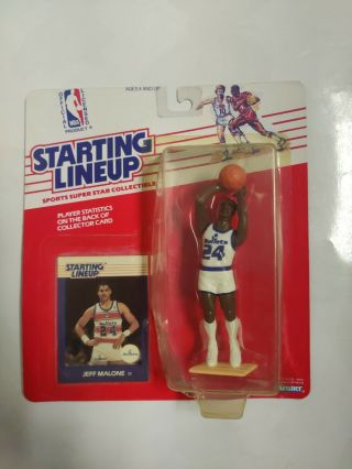1988 Rookie Starting Lineup - Slu - Nba - Jeff Malone - Washington Bullets