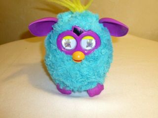 2012 Furby Boom Interactive Toy Hasbro Blue Purple Ears Great Talker