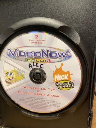 VideoNow Color - Spongebob Squarepants Disc 1 2