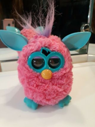 Furby Boom Pink Turquoise Interactive Toy Pet Hasbro 2012 Not