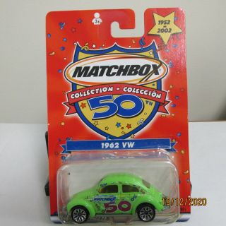 50 Years Of Matchbox 1962 V.  W.  Bug The Blister Has Started To Turn Yellow