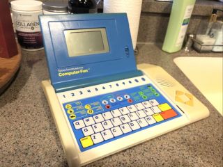 Vintage Texas Instruments Computer Fun Laptop Toy - 1988
